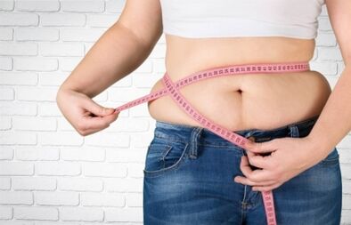 Fat deposits on the back